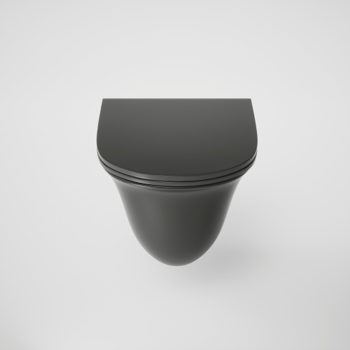 Унитаз подвесной Grossman Санфаянс GR-4412BMS черный матовый с сиденьем безободковый каскадный смыв - фото 2